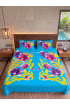 Hand Painted Rayon Bedsheet Set King Size Hand Painted Rayon Bedsheet Set King Size